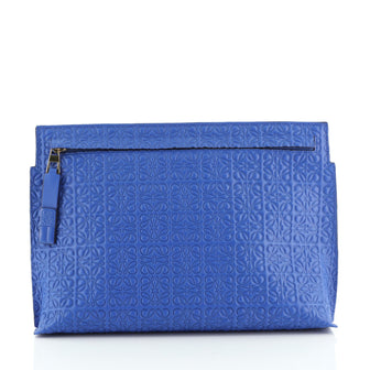Loewe T Pouch Anagram Embossed Leather