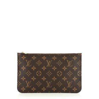 Louis Vuitton Neverfull Pochette Monogram Canvas Large