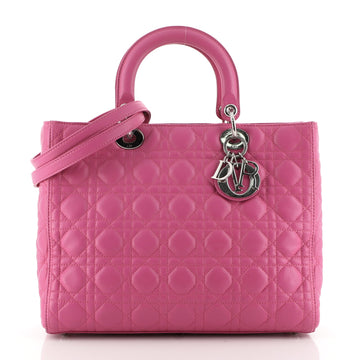 Christian Dior Lady Dior Bag Cannage Quilt Lambskin Large