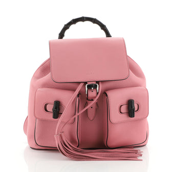 Gucci Bamboo Tassel Backpack Leather Medium