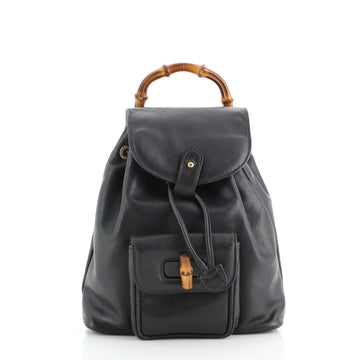 Gucci Vintage Bamboo Backpack Leather Mini