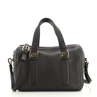 Salvatore Ferragamo Convertible Boston Bag Leather Small