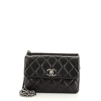 Chanel Daily Zippy Crossbody Bag Quilted Lambskin Small