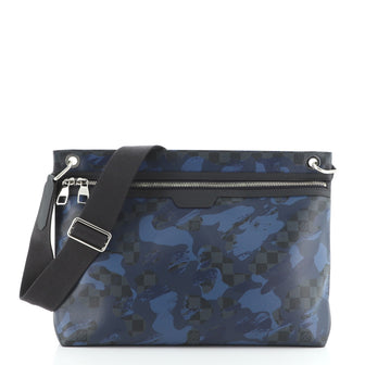 Louis Vuitton Hunter Handbag Limited Edition Camouflage Damier Cobalt