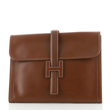 Hermes Jige Clutch Box Calf GM