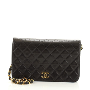 Chanel Vintage Full Flap Bag Quilted Lambskin Medium