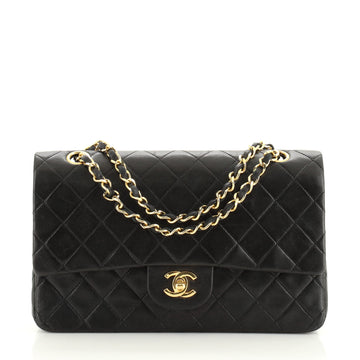 Chanel Vintage Classic Double Flap Bag Quilted Lambskin Medium