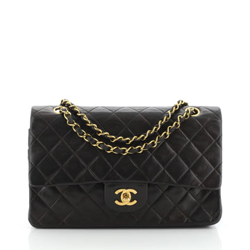 Chanel Vintage Classic Double Flap Bag Quilted Lambskin Medium