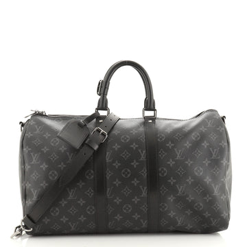 Louis Vuitton Keepall Bandouliere Bag Monogram Eclipse Canvas 45