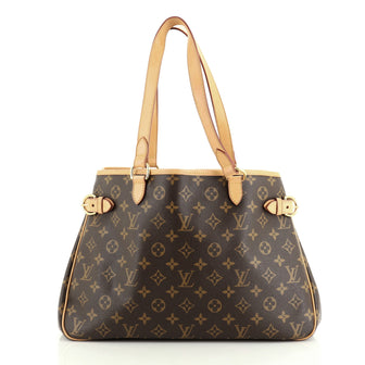 Louis Vuitton Batignolles Handbag Monogram Canvas Horizontal