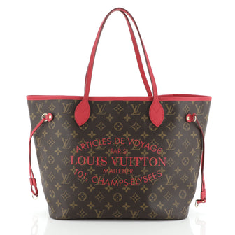 Louis Vuitton Neverfull Tote Limited Edition Ikat Monogram Canvas MM