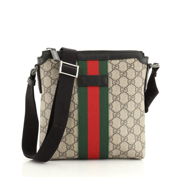Gucci Web Messenger Bag GG Coated Canvas Small