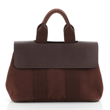 Hermes Valparaiso Bag Toile and Leather PM