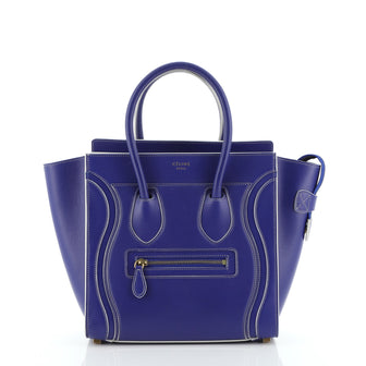 Celine Luggage Bag Smooth Leather Micro