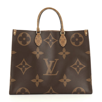 Louis Vuitton OnTheGo Tote Limited Edition Reverse Monogram Giant GM