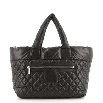 Chanel Coco Cocoon Zipped Tote Quilted Nylon Medium