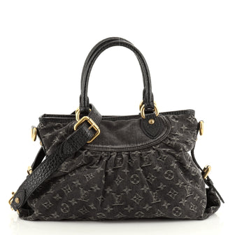 Louis Vuitton Neo Cabby Handbag Denim MM