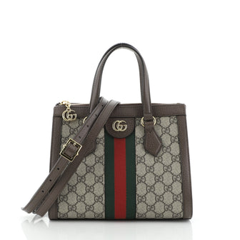 Gucci Ophidia Top Handle Tote GG Coated Canvas Small