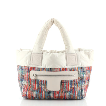 Chanel Coco Cocoon Reversible Tote Quilted Printed Nylon Small