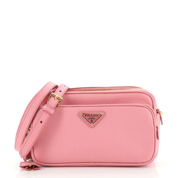 Prada Front Pocket Crossbody Bag Saffiano Leather Small