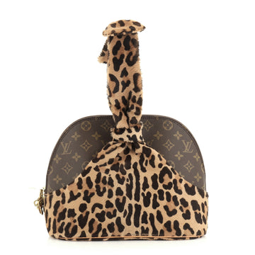 Louis Vuitton Limited Edition Alaia Centenaire Alma Bag Pony Hair and Monogram Canvas