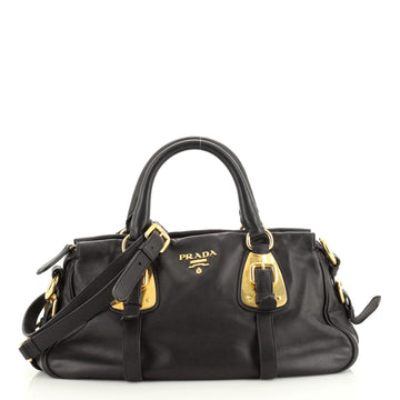 Prada Convertible Belted Satchel Soft Calfskin Medium