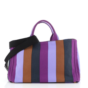 Prada Canapa Convertible Tote Canvas Large