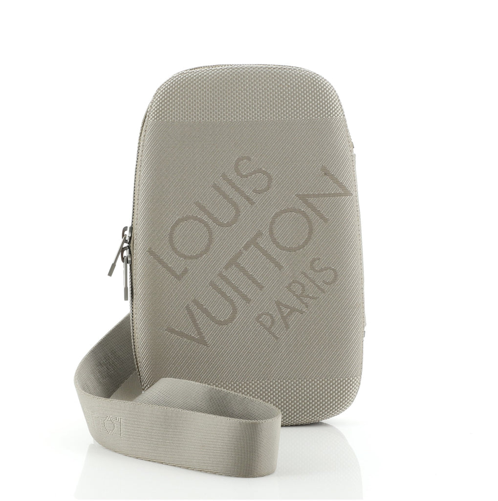Louis Vuitton Damier Geant Arche Canvas Fabric Nylon Terre Grey Waist bag  656