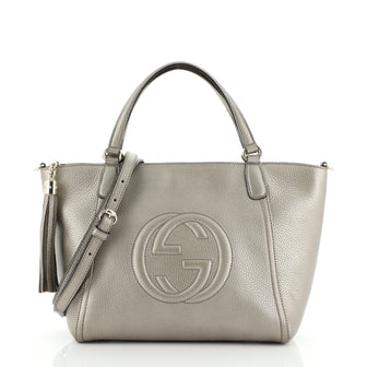 Gucci Soho Convertible Top Handle Bag Leather Small