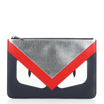 Fendi Monster Pouch Leather Medium
