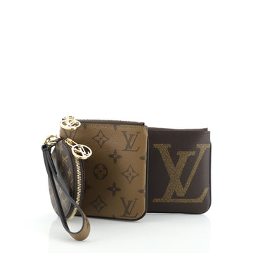 Louis Vuitton Trio Pouch Limited Edition Reverse Monogram Giant