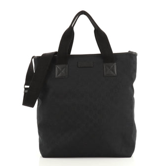Gucci Convertible Zip Tote GG Canvas Tall
