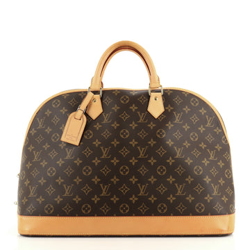 Louis Vuitton Alma Voyage Handbag Monogram Canvas MM