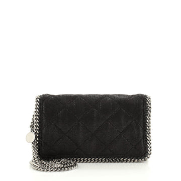 Stella McCartney Falabella Flap Crossbody Bag Quilted Shaggy Deer Mini