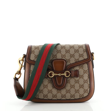 Gucci Lady Web Shoulder Bag GG Canvas Medium