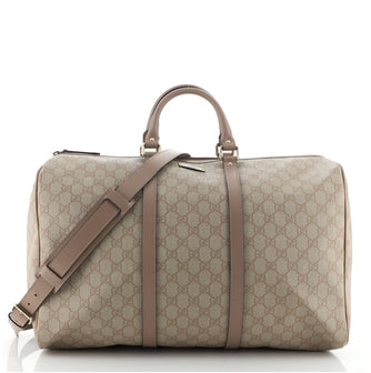 Gucci Carry On Convertible Duffle Bag GG Coated Canvas Small
