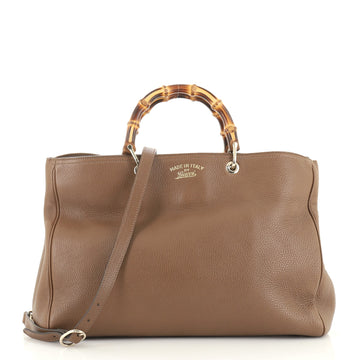 Gucci Bamboo Shopper Tote Leather Large