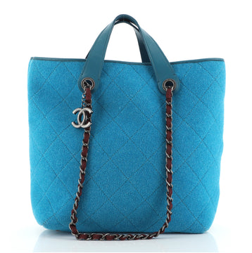 Chanel Pop Tote Quilted Felt Medium