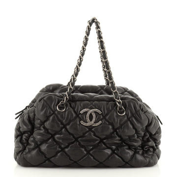 Chanel Bubble Bowler Bag Quilted Lambskin Medium