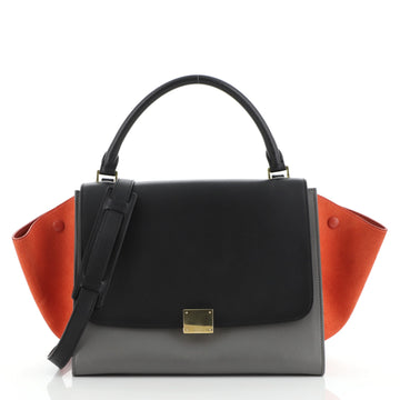 Celine Tricolor Trapeze Bag Leather Medium