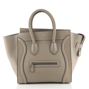 Celine Luggage Bag Grainy Leather Mini