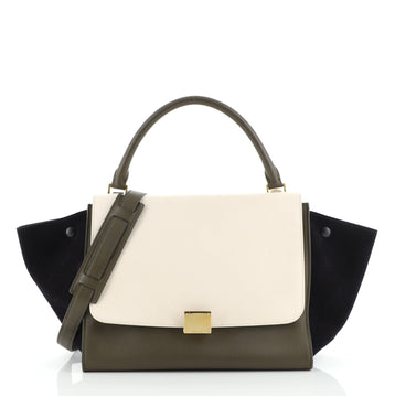 Celine Tricolor Trapeze Bag Leather Medium