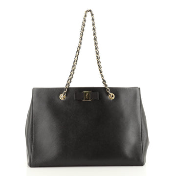Salvatore Ferragamo Melike Tote Saffiano Leather Medium