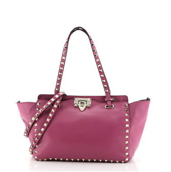 Valentino Rockstud Tote Soft Leather Small