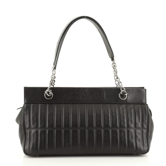 Chanel Lax Shoulder Bag Vertical Quilted Leather Medium