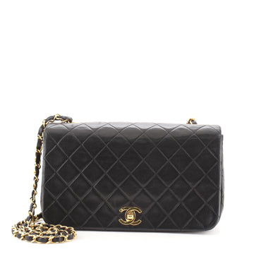 Chanel Vintage Full Flap Bag Quilted Lambskin Medium