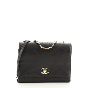 Chanel 3 Compartment Flap Bag Quilted Calfskin Small