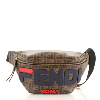Fendi Mania Logo Waist Bag Zucca Coated Canvas