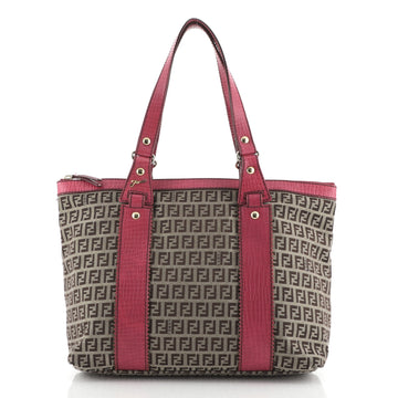 Fendi Vintage Zip Tote Zucchino Canvas Medium