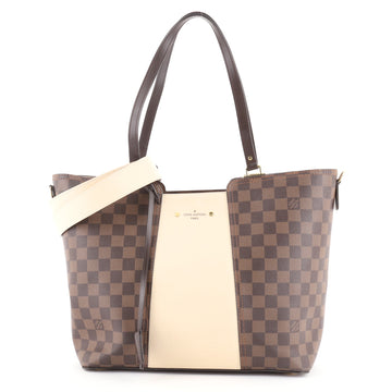 Louis Vuitton Jersey Handbag Damier with Leather